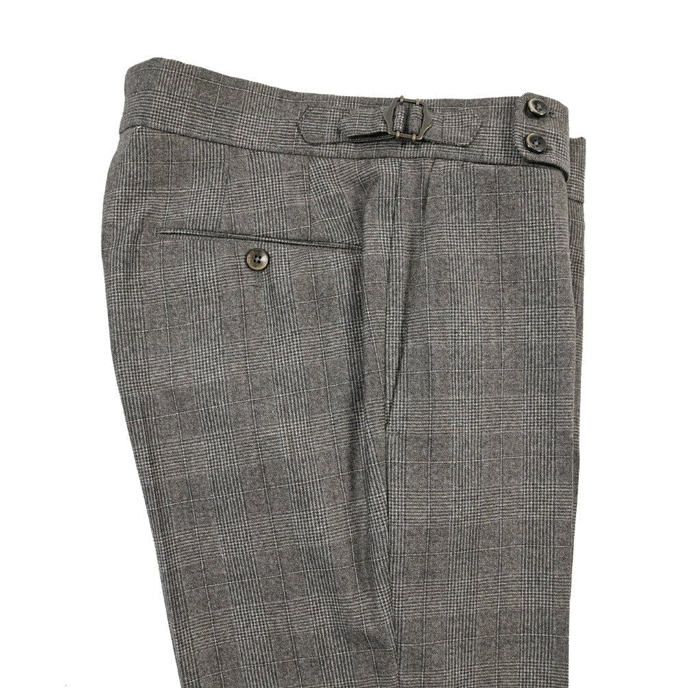 PT TORINO “SLIM FIT” SUPER 100's ヴァージンウール100% ノータックグルカパンツ グレー 46 | GUARDAROBA MILANO OFFICIAL STORE