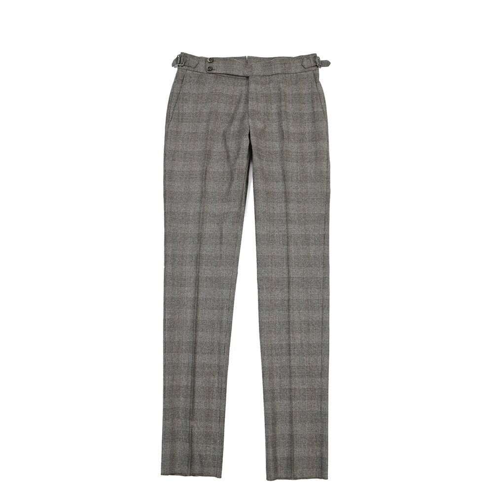 PT TORINO “SLIM FIT” SUPER 100's ヴァージンウール100% ノータックグルカパンツ グレー 46 | GUARDAROBA MILANO OFFICIAL STORE