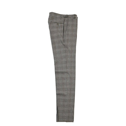 PT TORINO “SLIM FIT” SUPER 100's ヴァージンウール100% ノータックグルカパンツ グレー 46 | GUARDAROBA MILANO OFFICIAL STORE