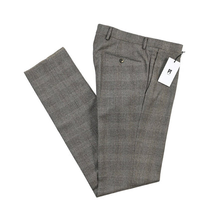 PT TORINO “SLIM FIT” SUPER 100's ヴァージンウール100% ノータックスラックス グレー 46 | GUARDAROBA MILANO OFFICIAL STORE