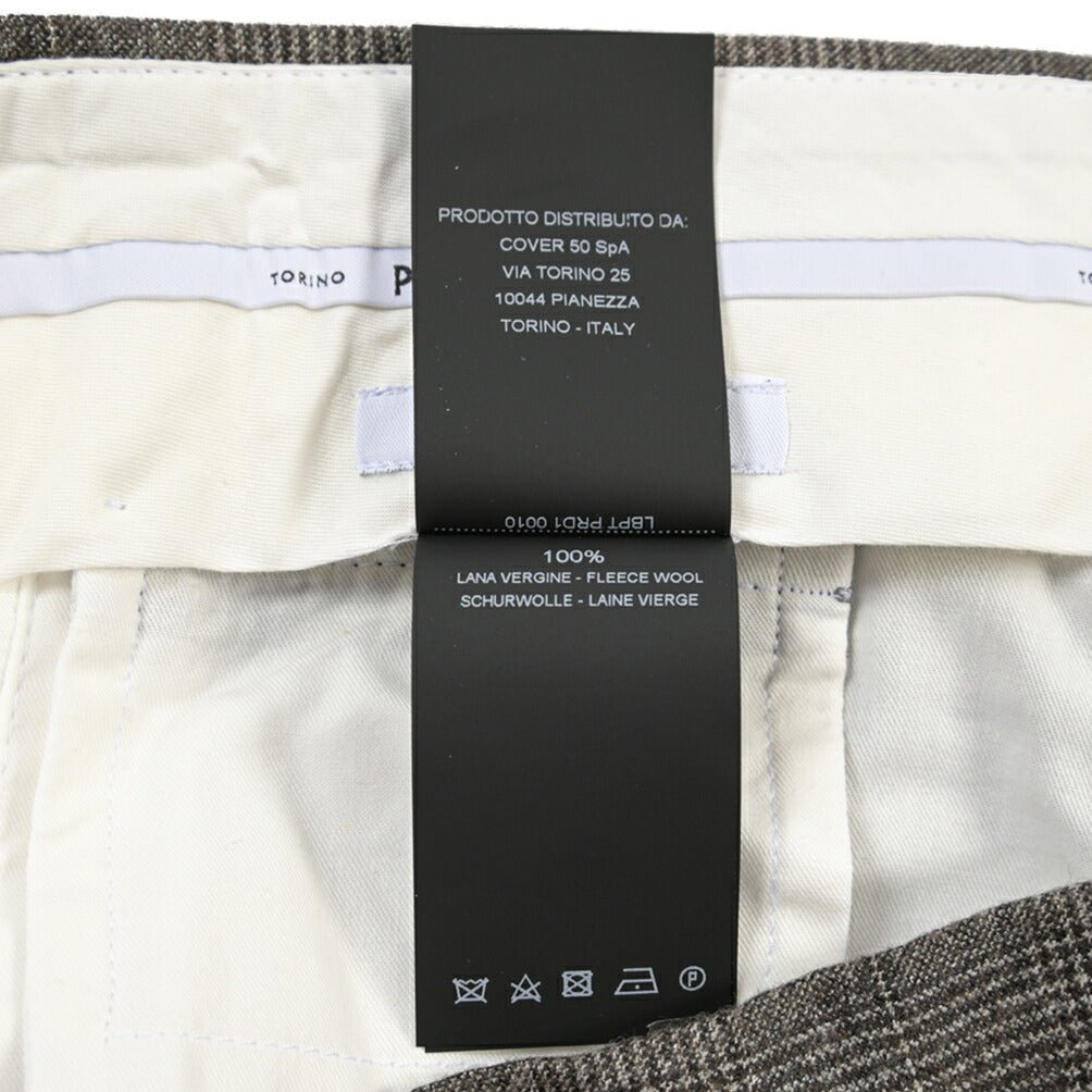 PT TORINO “SLIM FIT” SUPER 100's ヴァージンウール100% ノータックスラックス グレー 46 | GUARDAROBA MILANO OFFICIAL STORE