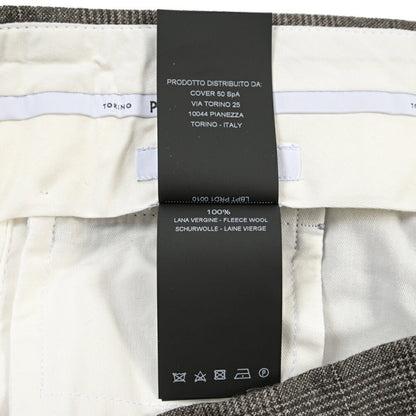 PT TORINO “SLIM FIT” SUPER 100's ヴァージンウール100% ノータックスラックス グレー 46 | GUARDAROBA MILANO OFFICIAL STORE