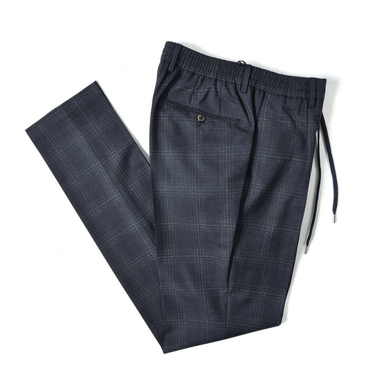 SALE｜PT TORINO SMOOTH FIT ヴァージンウール100% ドローコード付きワンタックイージースラックス(SUPER 100'S) / PT01｜366496 - B - 50｜GUARDAROBA MILANO OFFICIAL STORE