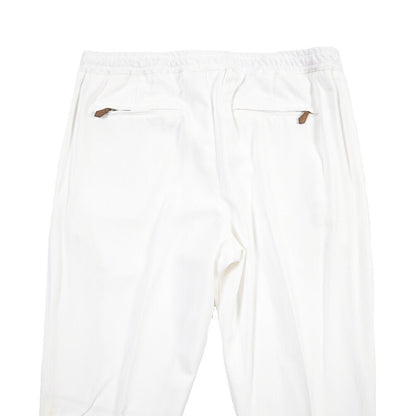 PT TORINO “SOFT FIT” リヨセル100% ワンタックイージースラックス ホワイト 50 | GUARDAROBA MILANO OFFICIAL STORE