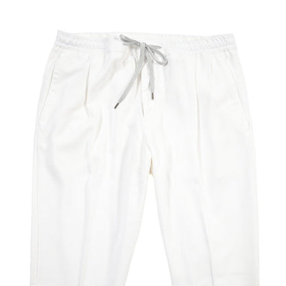 PT TORINO “SOFT FIT” リヨセル100% ワンタックイージースラックス ホワイト 50 | GUARDAROBA MILANO OFFICIAL STORE