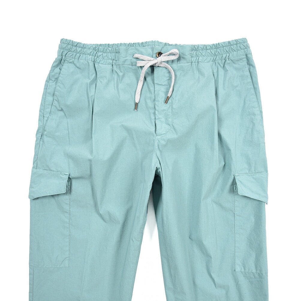 PT TORINO "SOFT FIT" ナイロン混コットン イージーカーゴパンツ グリーン 48 | GUARDAROBA MILANO OFFICIAL STORE