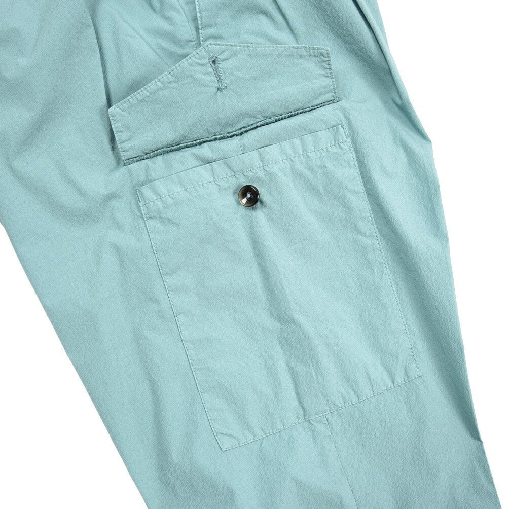 PT TORINO "SOFT FIT" ナイロン混コットン イージーカーゴパンツ グリーン 48 | GUARDAROBA MILANO OFFICIAL STORE