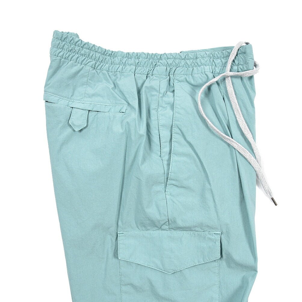 PT TORINO "SOFT FIT" ナイロン混コットン イージーカーゴパンツ グリーン 48 | GUARDAROBA MILANO OFFICIAL STORE