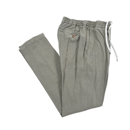 PT TORINO "SOFT FIT" リヨセル混 ドローコード付きイージーパンツ カーキグリーン 48 | GUARDAROBA MILANO OFFICIAL STORE