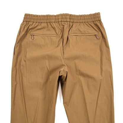 PT TORINO "SOFT FIT" ナイロン混コットン ドローコード付きイージーパンツ ブラウン 44 | GUARDAROBA MILANO OFFICIAL STORE