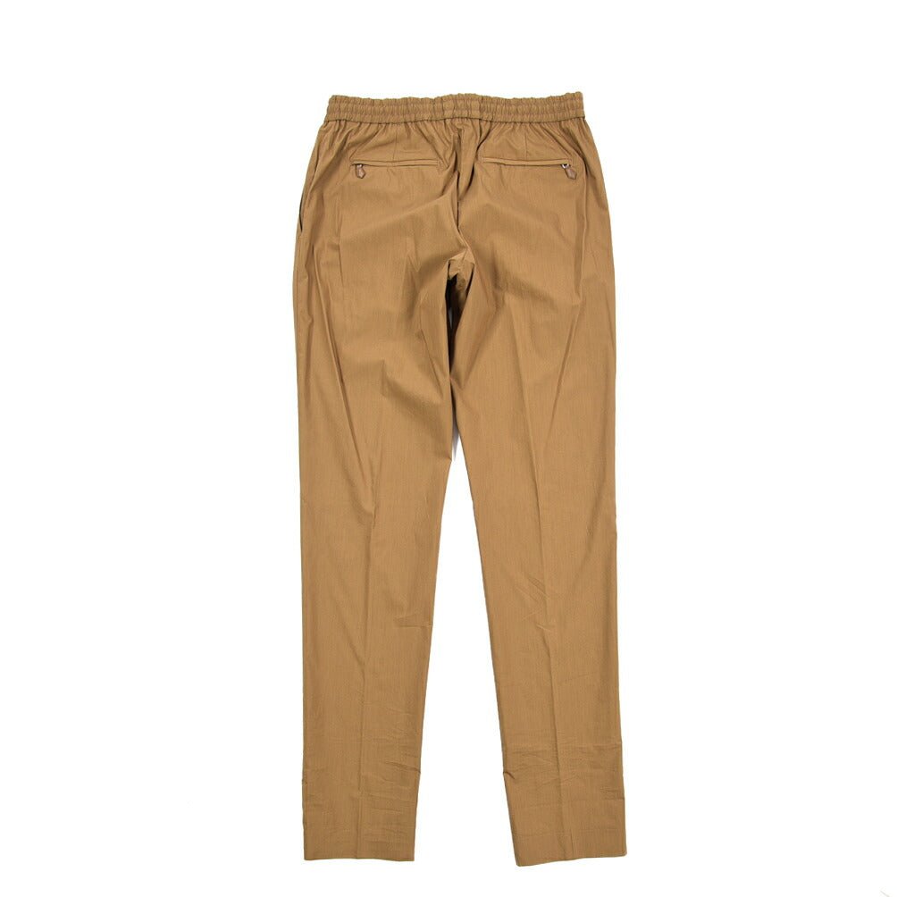 PT TORINO "SOFT FIT" ナイロン混コットン ドローコード付きイージーパンツ ブラウン 44 | GUARDAROBA MILANO OFFICIAL STORE