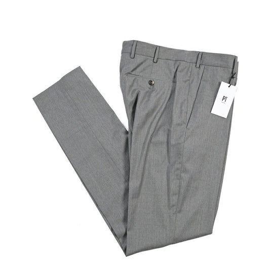 PT TORINO “SOFT FIT” ストレッチウール ノータックスラックス グレー 48 | GUARDAROBA MILANO OFFICIAL STORE