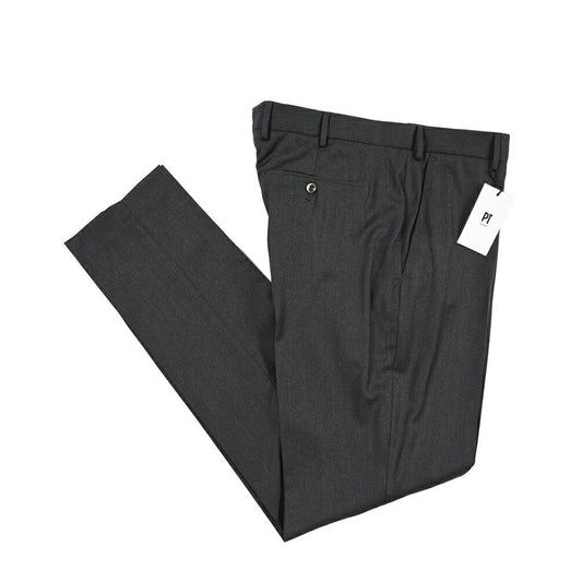 PT TORINO “SOFT FIT” ストレッチウール ノータックスラックス ダークグレー 54 | GUARDAROBA MILANO OFFICIAL STORE