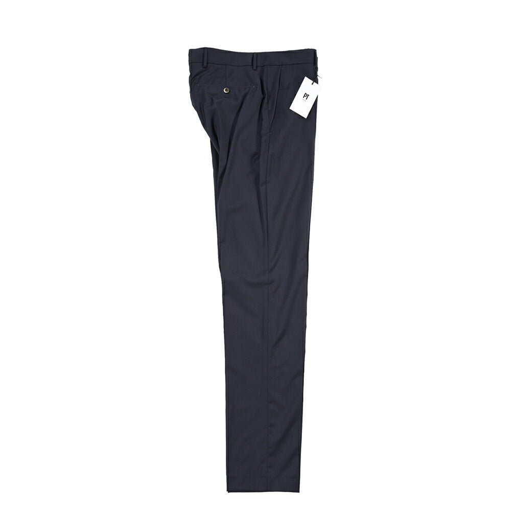PT TORINO “SOFT FIT” ストレッチウール ノータックスラックス ネイビー 46 | GUARDAROBA MILANO OFFICIAL STORE