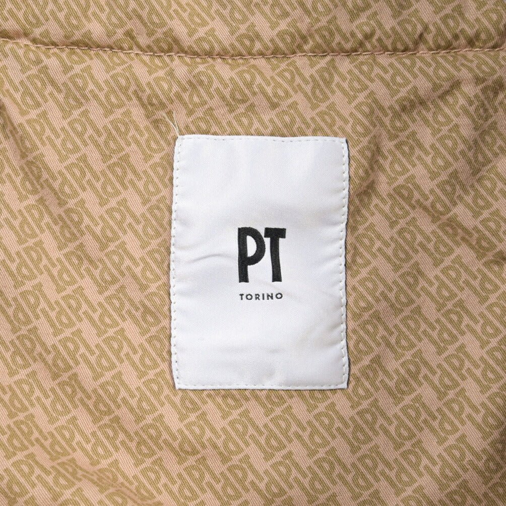 PT TORINO “SOFT FIT” カシミヤ混コットン ドローコード付ワンタックカーゴパンツ ベージュ 48 | GUARDAROBA MILANO OFFICIAL STORE
