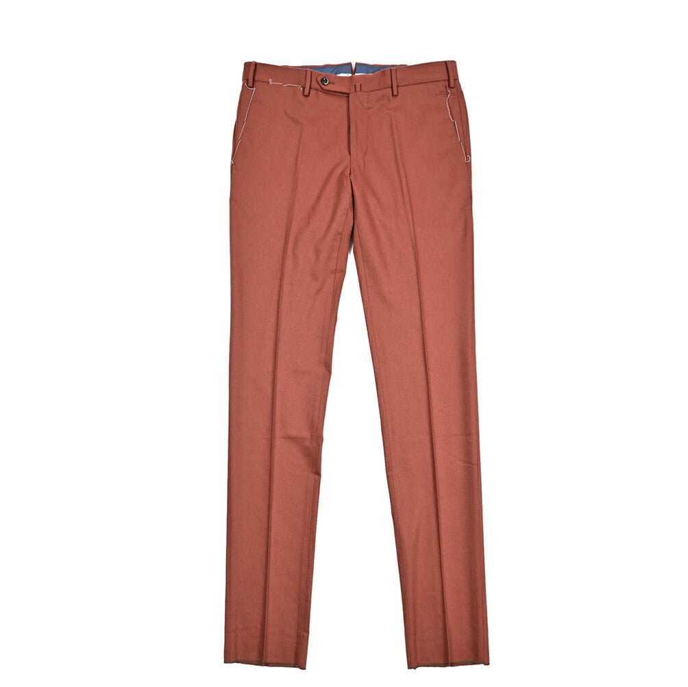 PT TORINO "SUPERSLIM FIT" ストレッチウールフランネル ノータックスリムスラックス｜414997-48｜GUARDAROBA MILANO OFFICIAL STORE
