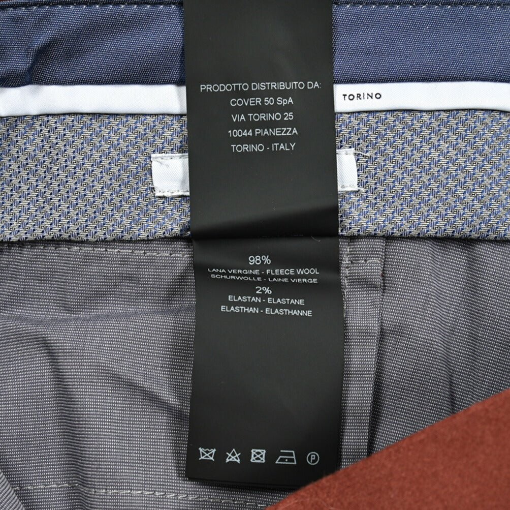 PT TORINO "SUPERSLIM FIT" ストレッチウールフランネル ノータックスリムスラックス｜414997-48｜GUARDAROBA MILANO OFFICIAL STORE