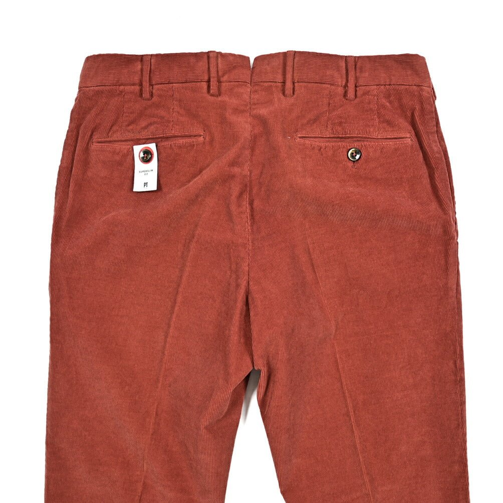 PT TORINO "SUPERSLIM FIT" ストレッチコットン 細畝コーデュロイワンタックスリムパンツ｜415092｜GUARDAROBA MILANO OFFICIAL STORE
