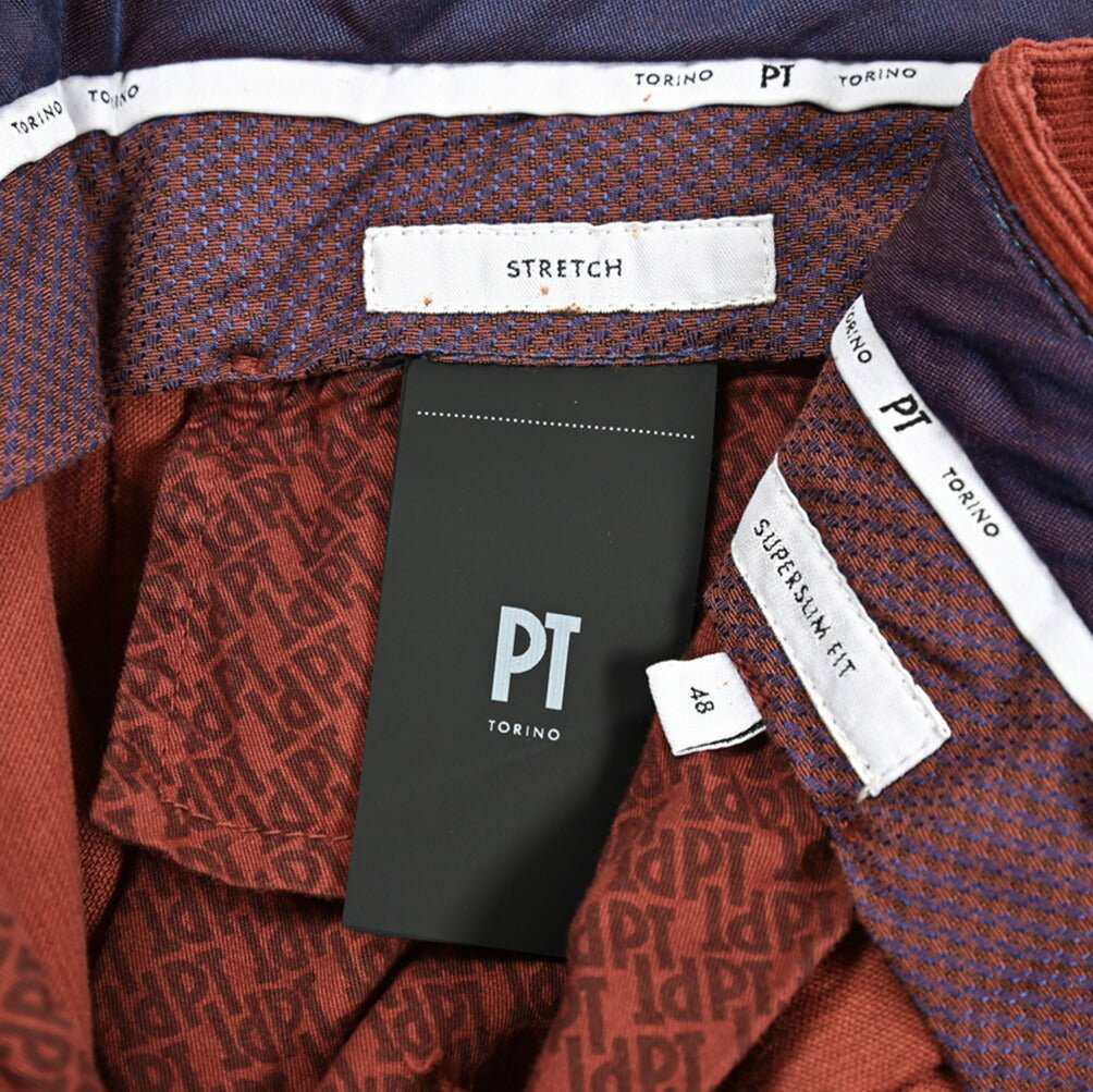 PT TORINO "SUPERSLIM FIT" ストレッチコットン 細畝コーデュロイワンタックスリムパンツ｜415092｜GUARDAROBA MILANO OFFICIAL STORE