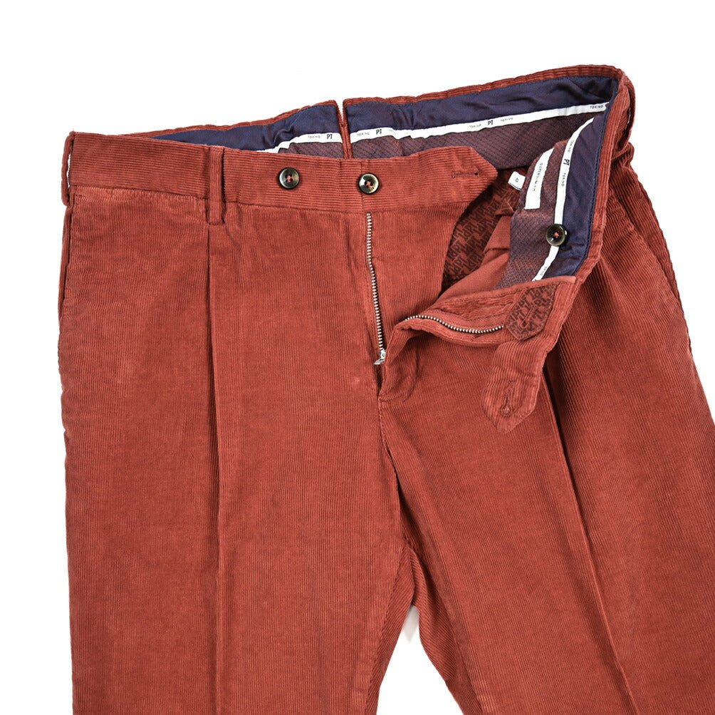 PT TORINO "SUPERSLIM FIT" ストレッチコットン 細畝コーデュロイワンタックスリムパンツ｜415092｜GUARDAROBA MILANO OFFICIAL STORE
