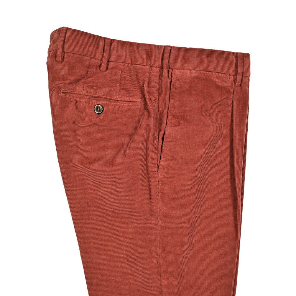 PT TORINO "SUPERSLIM FIT" ストレッチコットン 細畝コーデュロイワンタックスリムパンツ｜415092｜GUARDAROBA MILANO OFFICIAL STORE