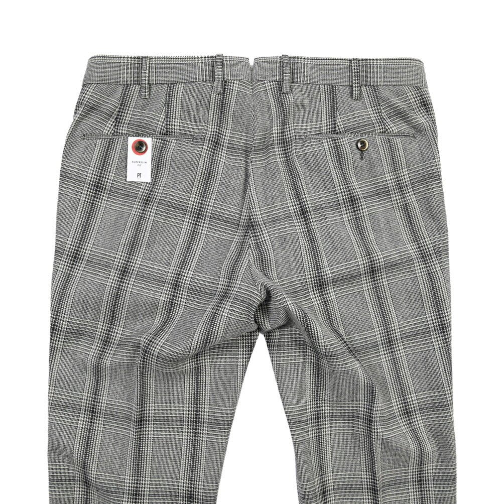 PT TORINO “SUPERSLIM FIT” コットン混ウール ノータックパンツ グレー 50 | GUARDAROBA MILANO OFFICIAL STORE