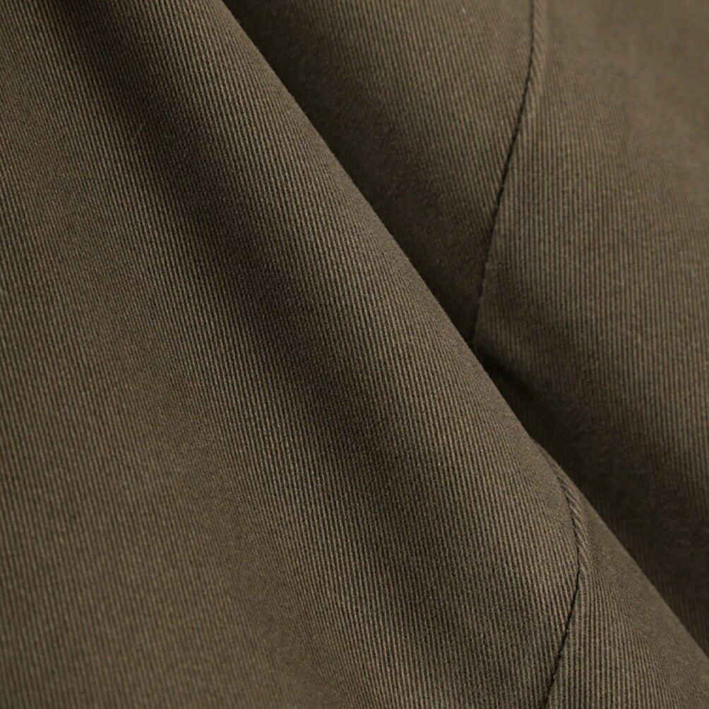 PT TORINO “SUPERSLIM FIT” モダール混コットン ノータックパンツ カーキグリーン 46 | GUARDAROBA MILANO OFFICIAL STORE