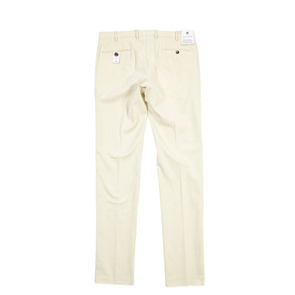 PT TORINO “SUPERSLIM FIT” カシミヤ混コットン ノータックパンツ オフホワイト 52 | GUARDAROBA MILANO OFFICIAL STORE