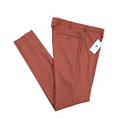 PT TORINO “SUPERSLIM FIT” ストレッチウール ノータックスラックス テラコッタ 50 | GUARDAROBA MILANO OFFICIAL STORE