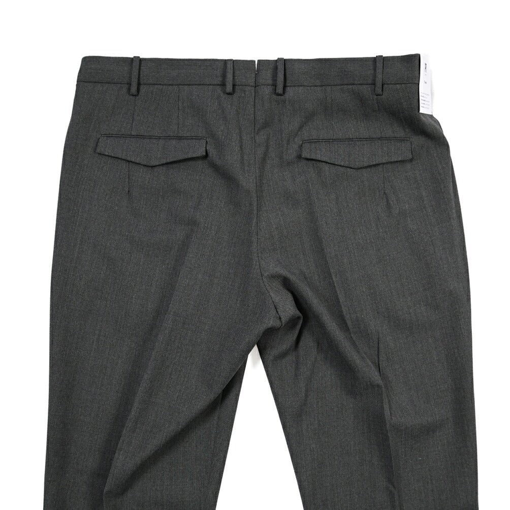 PT TORINO Travel “MASTER FIT” 高機能ストレッチウール ワンタックスラックス / TECHNO WASHABLE WOOL グレー 46 | GUARDAROBA MILANO OFFICIAL STORE