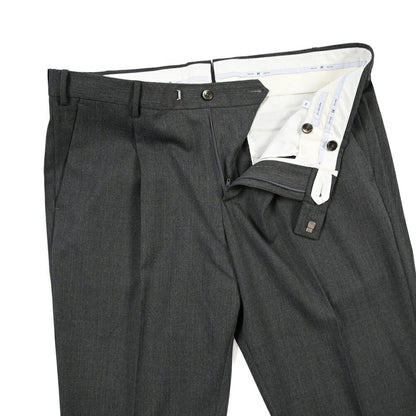 PT TORINO Travel “MASTER FIT” 高機能ストレッチウール ワンタックスラックス / TECHNO WASHABLE WOOL グレー 46 | GUARDAROBA MILANO OFFICIAL STORE