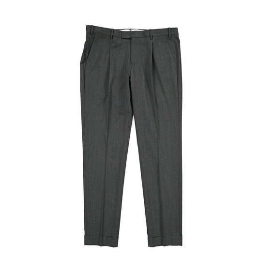 PT TORINO Travel “MASTER FIT” 高機能ストレッチウール ワンタックスラックス / TECHNO WASHABLE WOOL グレー 46 | GUARDAROBA MILANO OFFICIAL STORE
