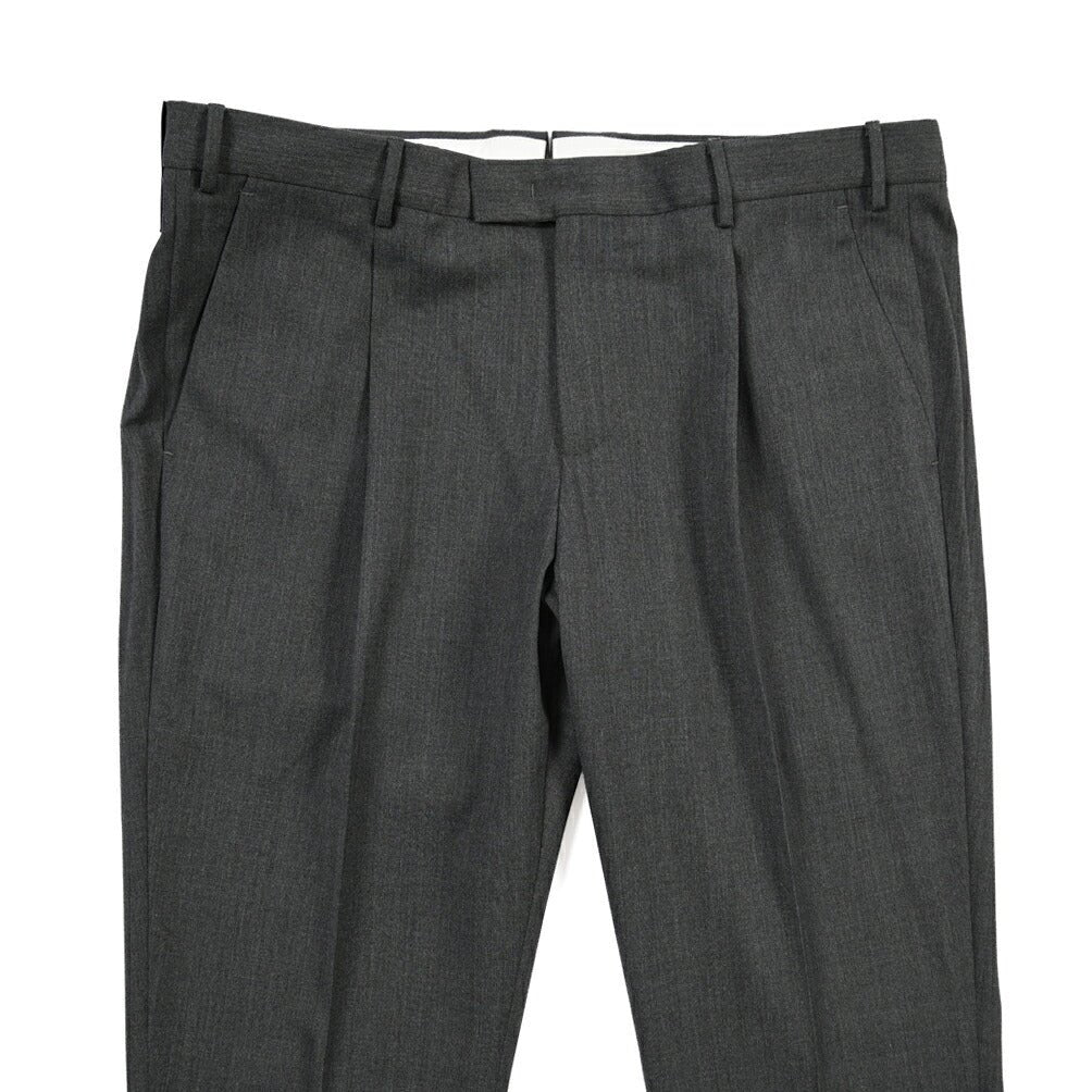 PT TORINO Travel “MASTER FIT” 高機能ストレッチウール ワンタックスラックス / TECHNO WASHABLE WOOL グレー 46 | GUARDAROBA MILANO OFFICIAL STORE