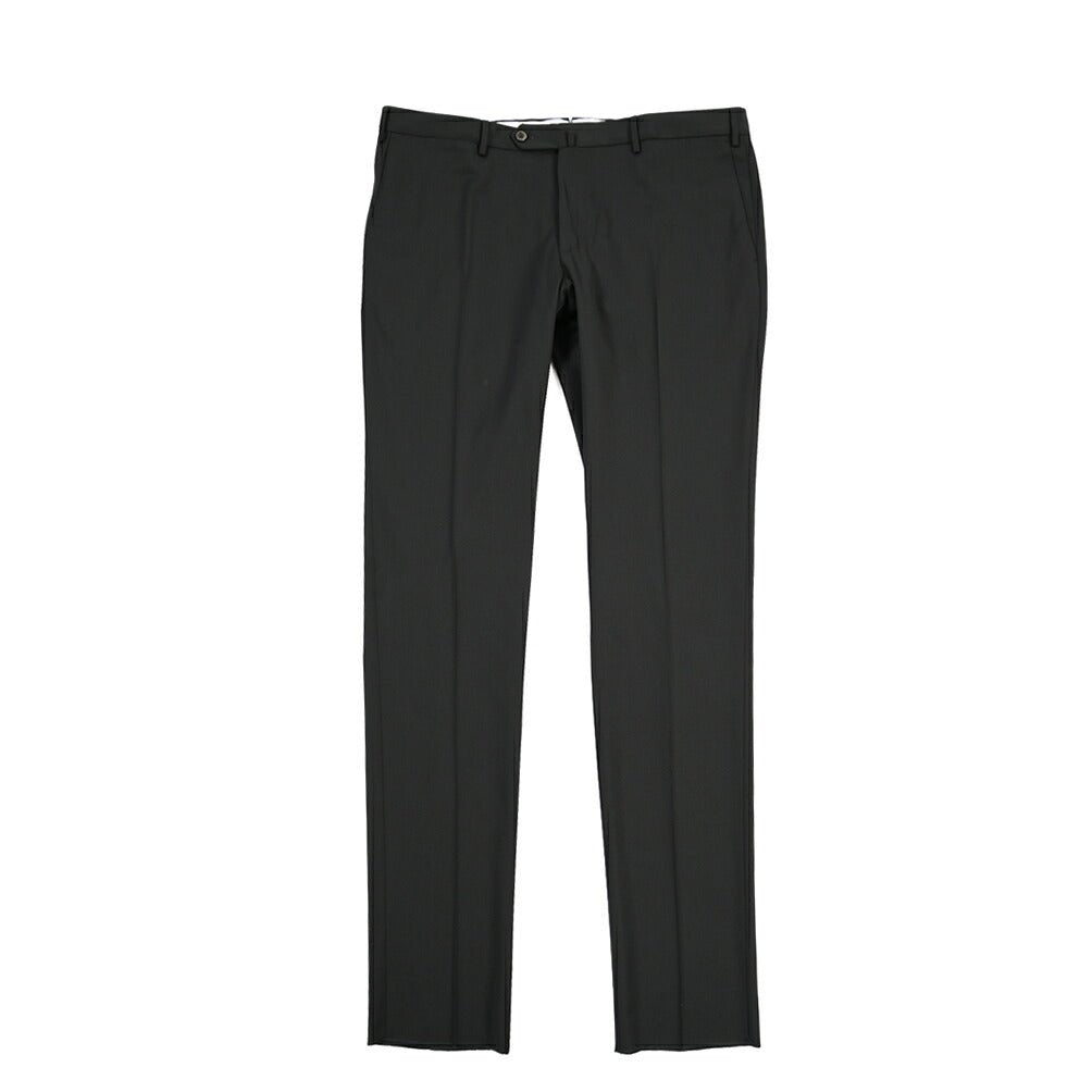 PT TORINO Travel “SUPERSLIM FIT” 高機能ストレッチウール ノータックスラックス / TECHNO WASHABLE WOOL ブラック 54 | GUARDAROBA MILANO OFFICIAL STORE