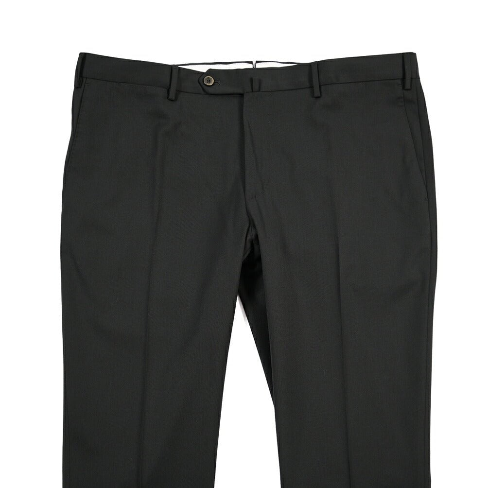 PT TORINO Travel “SUPERSLIM FIT” 高機能ストレッチウール ノータックスラックス / TECHNO WASHABLE WOOL ブラック 54 | GUARDAROBA MILANO OFFICIAL STORE