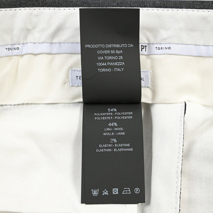 PT TORINO Travel “SUPERSLIM FIT” 高機能ストレッチウール ノータックスラックス / TECHNO WASHABLE WOOL グレー 44 | GUARDAROBA MILANO OFFICIAL STORE