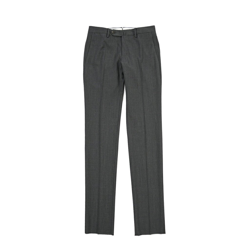 PT TORINO Travel “SUPERSLIM FIT” 高機能ストレッチウール ノータックスラックス / TECHNO WASHABLE WOOL グレー 44 | GUARDAROBA MILANO OFFICIAL STORE