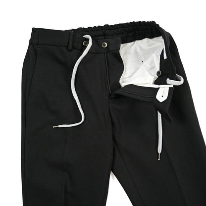 PT TORINO Traveller “SLIM FIT” ポンチジャージー ドローコード付きイージーパンツ ブラック 44 | GUARDAROBA MILANO OFFICIAL STORE