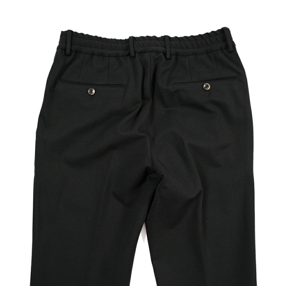 PT TORINO Traveller “SLIM FIT” ポンチジャージー ドローコード付きイージーパンツ ブラック 44 | GUARDAROBA MILANO OFFICIAL STORE