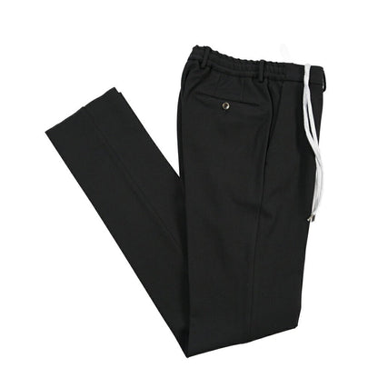 PT TORINO Traveller “SLIM FIT” ポンチジャージー ドローコード付きイージーパンツ ブラック 44 | GUARDAROBA MILANO OFFICIAL STORE