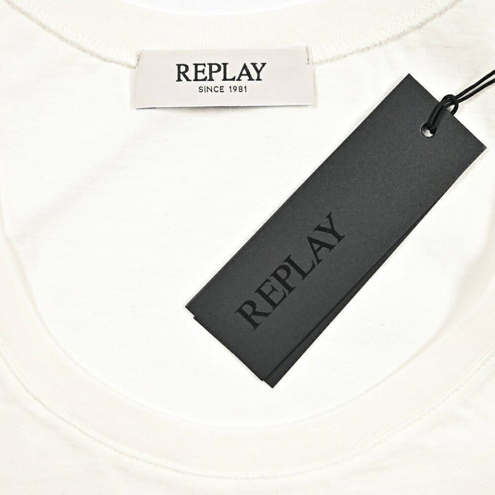 REPLAY コットン100% クロップドタンクトップ / レディース ホワイト S | GUARDAROBA MILANO OFFICIAL STORE