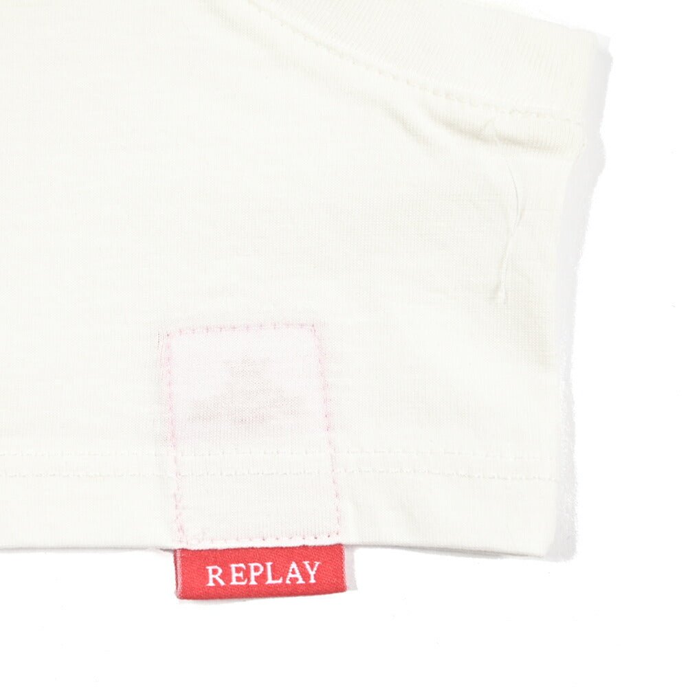 REPLAY コットン100% クロップドタンクトップ / レディース ホワイト 2XS | GUARDAROBA MILANO OFFICIAL STORE