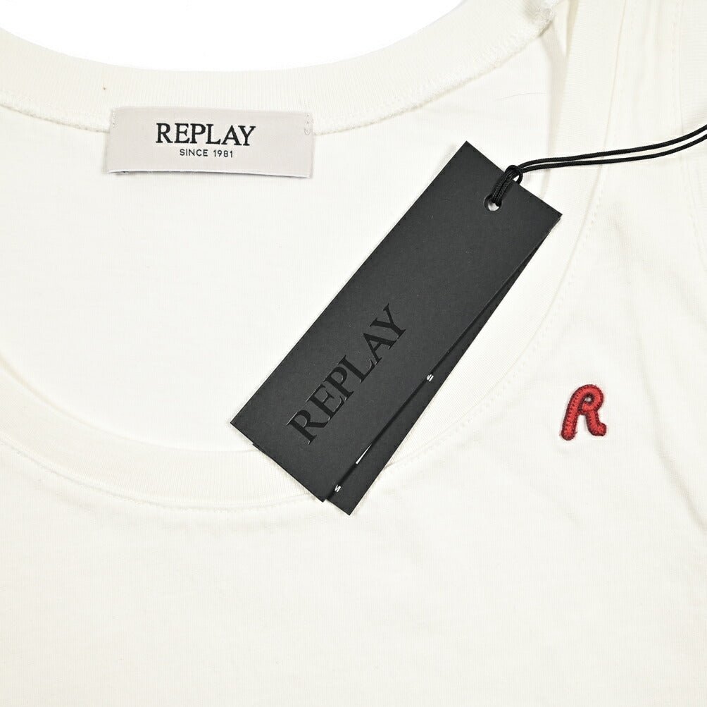 REPLAY コットン100% クロップドタンクトップ / レディース ホワイト 2XS | GUARDAROBA MILANO OFFICIAL STORE