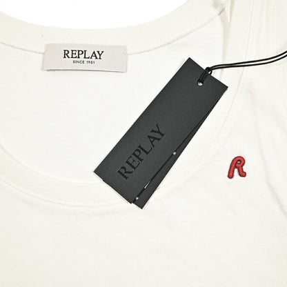 REPLAY コットン100% クロップドタンクトップ / レディース ホワイト 2XS | GUARDAROBA MILANO OFFICIAL STORE