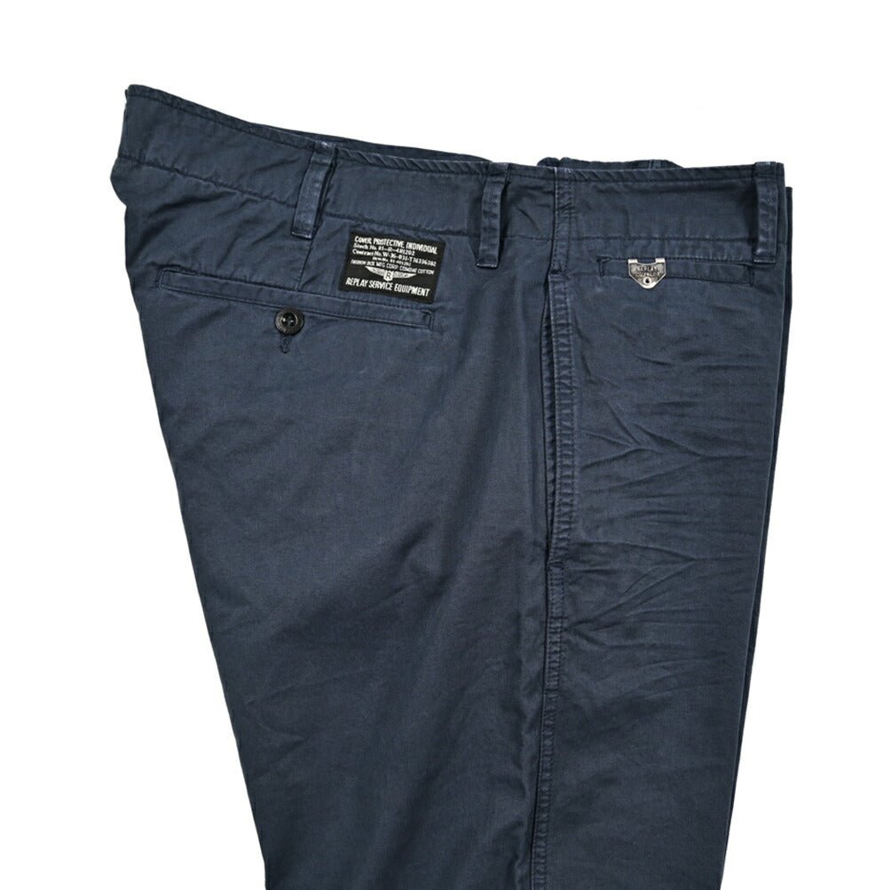 REPLAY コットン100% ノータックチノパンツ / M9422｜429556｜GUARDAROBA MILANO OFFICIAL STORE