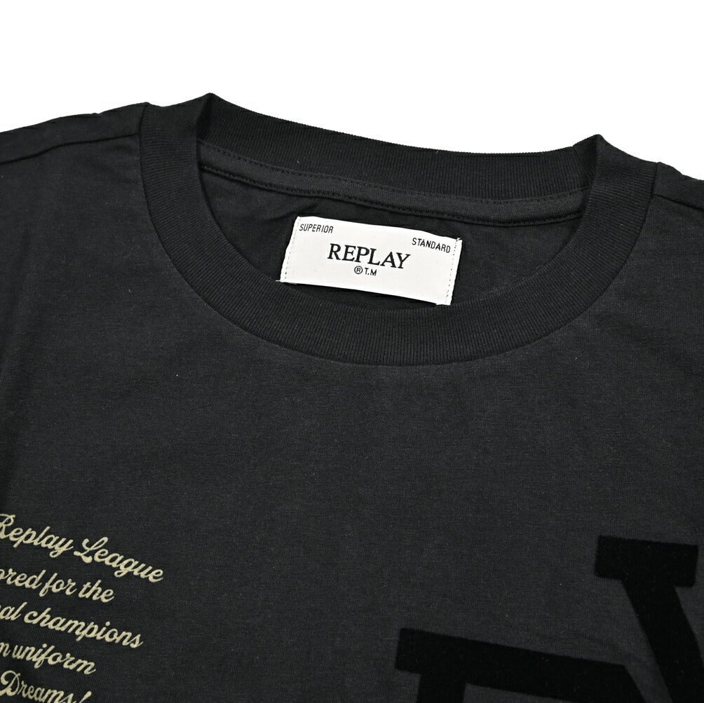 REPLAY コットン100% 長袖ロゴTシャツ レギュラーフィット｜434689｜GUARDAROBA MILANO OFFICIAL STORE