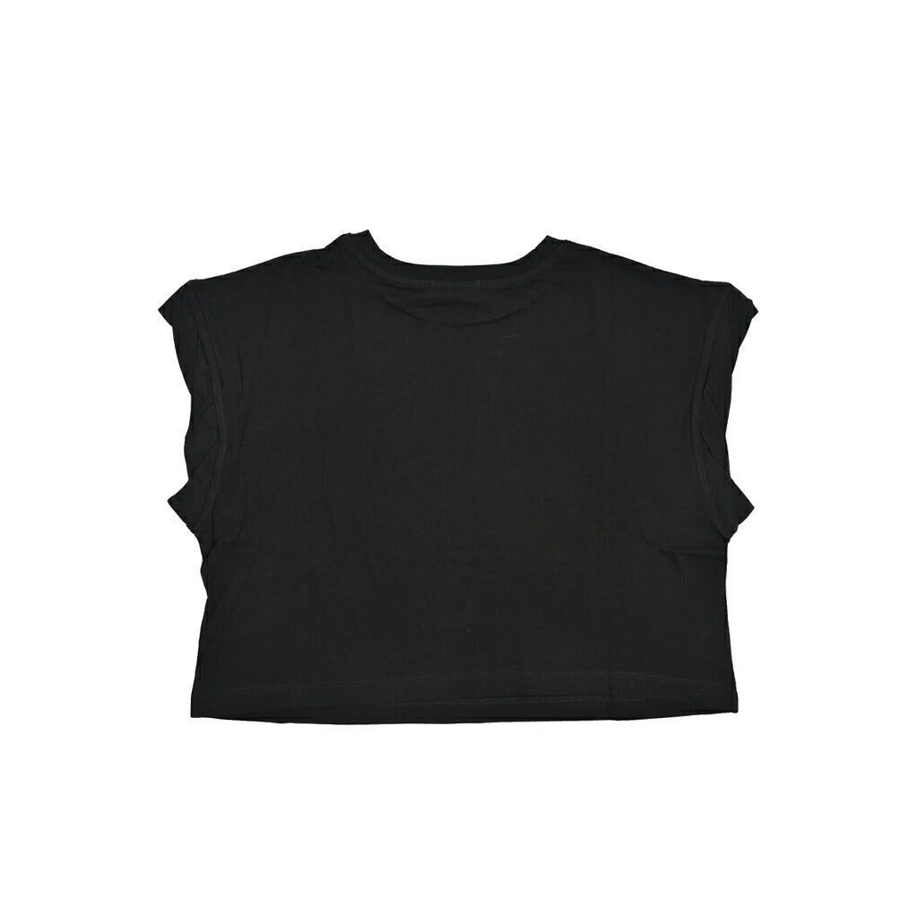 REPLAY コットン100% クロップドノースリーブTシャツ / レディース ブラック 2XS | GUARDAROBA MILANO OFFICIAL STORE