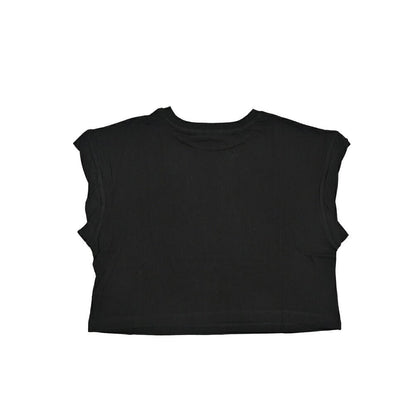 REPLAY コットン100% クロップドノースリーブTシャツ / レディース ブラック 2XS | GUARDAROBA MILANO OFFICIAL STORE