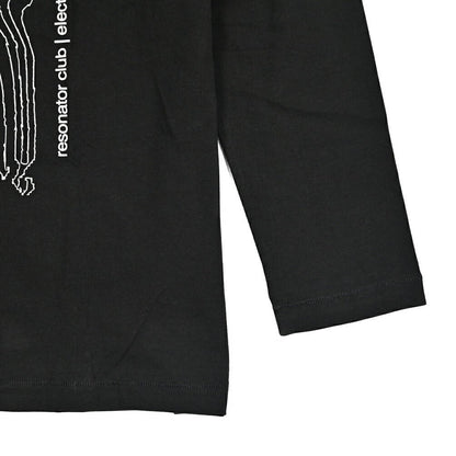REPLAY コットン100% 長袖プリントTシャツ / レディース ブラック S | GUARDAROBA MILANO OFFICIAL STORE