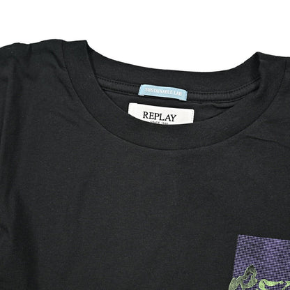 REPLAY オーガニックコットン100% 半袖Tシャツ / レディース ブラック S | GUARDAROBA MILANO OFFICIAL STORE